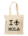 I Love NOLA Fleur de Lis Grocery Tote Bag - Natural-Grocery Tote-TooLoud-Natural-Medium-Davson Sales