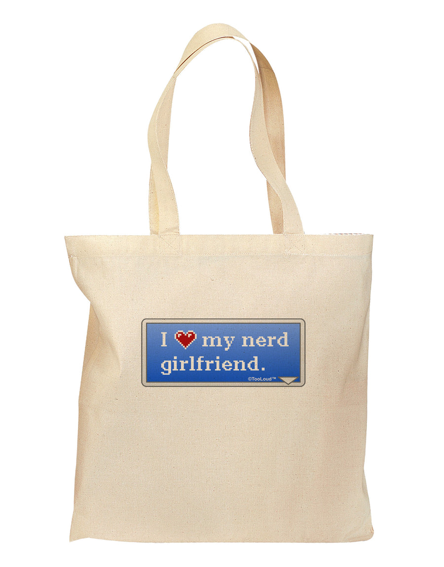 I Heart My Nerd Girlfriend - Retro Grocery Tote Bag by TooLoud-Grocery Tote-TooLoud-Natural-Medium-Davson Sales