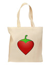 Chili Pepper Heart Grocery Tote Bag-Grocery Tote-TooLoud-Natural-Medium-Davson Sales