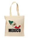 Mexico Outline - Mexican Flag - Mexico Text Grocery Tote Bag by TooLoud-Grocery Tote-TooLoud-Natural-Medium-Davson Sales