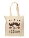 I Mustache You a Question Grocery Tote Bag-Grocery Tote-TooLoud-Natural-Medium-Davson Sales