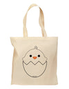 Cute Hatching Chick - White Grocery Tote Bag by TooLoud-Grocery Tote-TooLoud-Natural-Medium-Davson Sales