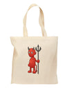 Cute Devil - Halloween Design Grocery Tote Bag-Grocery Tote-TooLoud-Natural-Medium-Davson Sales