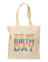 It's My Birthday - Candy Colored Dots Grocery Tote Bag by TooLoud-Grocery Tote-TooLoud-Natural-Medium-Davson Sales