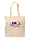 Hillary A Strong Woman Grocery Tote Bag-Grocery Tote-TooLoud-Natural-Medium-Davson Sales