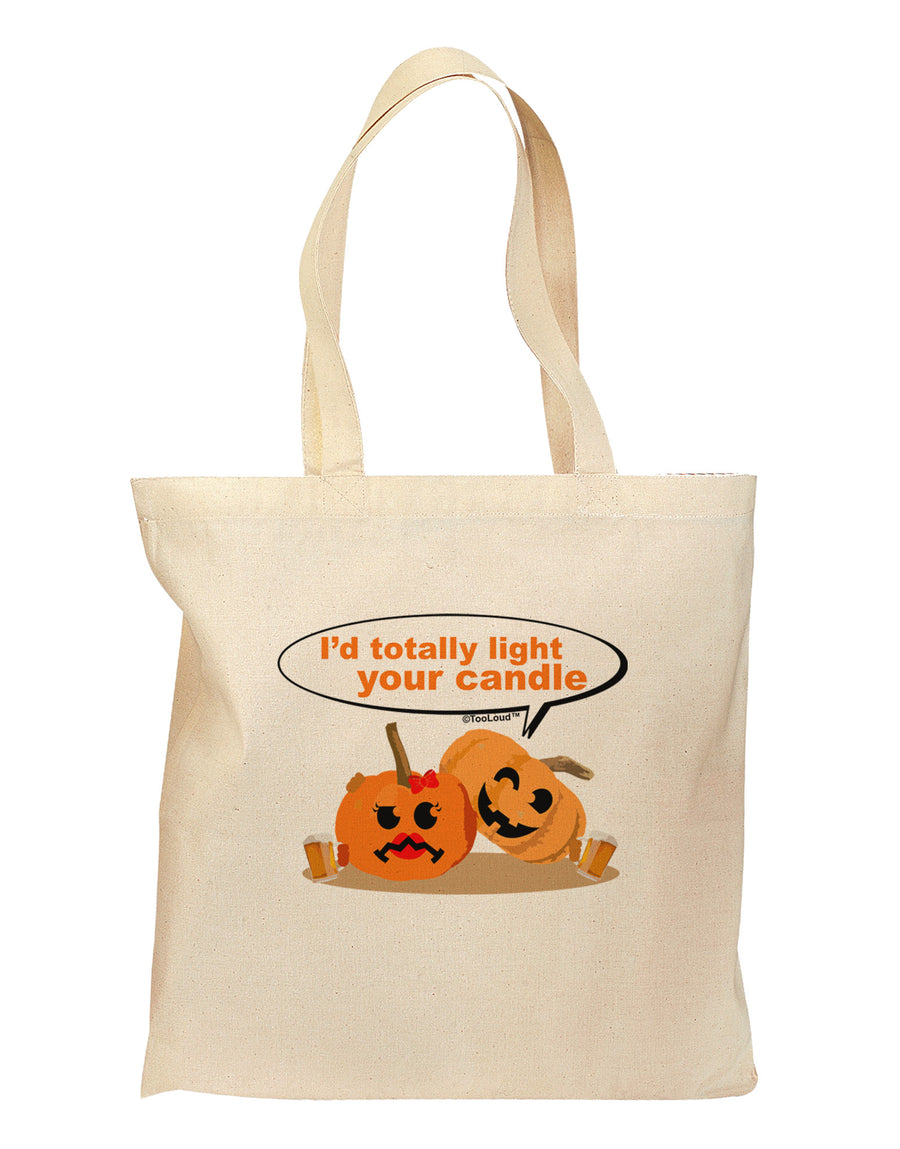 Light your candle Grocery Tote Bag-Grocery Tote-TooLoud-Natural-Medium-Davson Sales