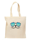 Kyu-T Face - Sealie Cool Sunglasses Grocery Tote Bag-Grocery Tote-TooLoud-Natural-Medium-Davson Sales