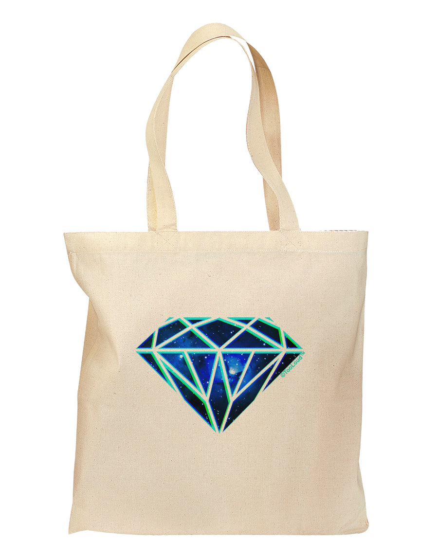 Space Diamond Grocery Tote Bag-Grocery Tote-TooLoud-Natural-Medium-Davson Sales