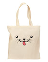 Kyu-T Face - Puppino the Puppy Dog Grocery Tote Bag-Grocery Tote-TooLoud-Natural-Medium-Davson Sales