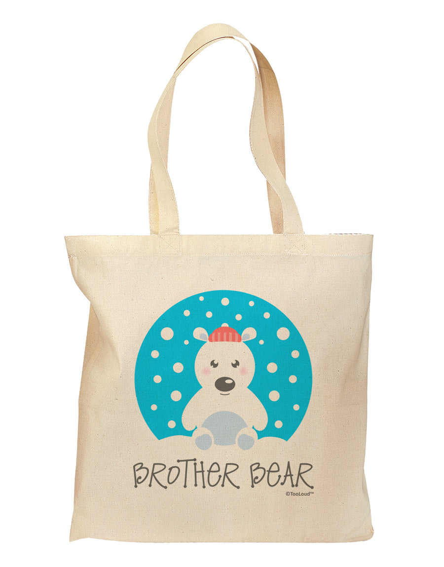 Matching Polar Bear Family - Brother Bear Grocery Tote Bag by TooLoud-Grocery Tote-TooLoud-Natural-Medium-Davson Sales