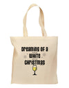 White Wine For Christmas Grocery Tote Bag-Grocery Tote-TooLoud-Natural-Medium-Davson Sales