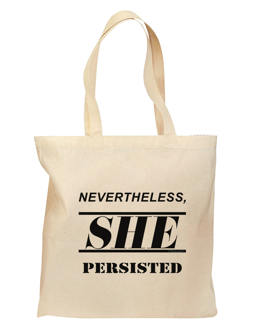 Nevertheless She Persisted Women's Rights Grocery Tote Bag - Natural by TooLoud-Grocery Tote-TooLoud-Natural-Medium-Davson Sales