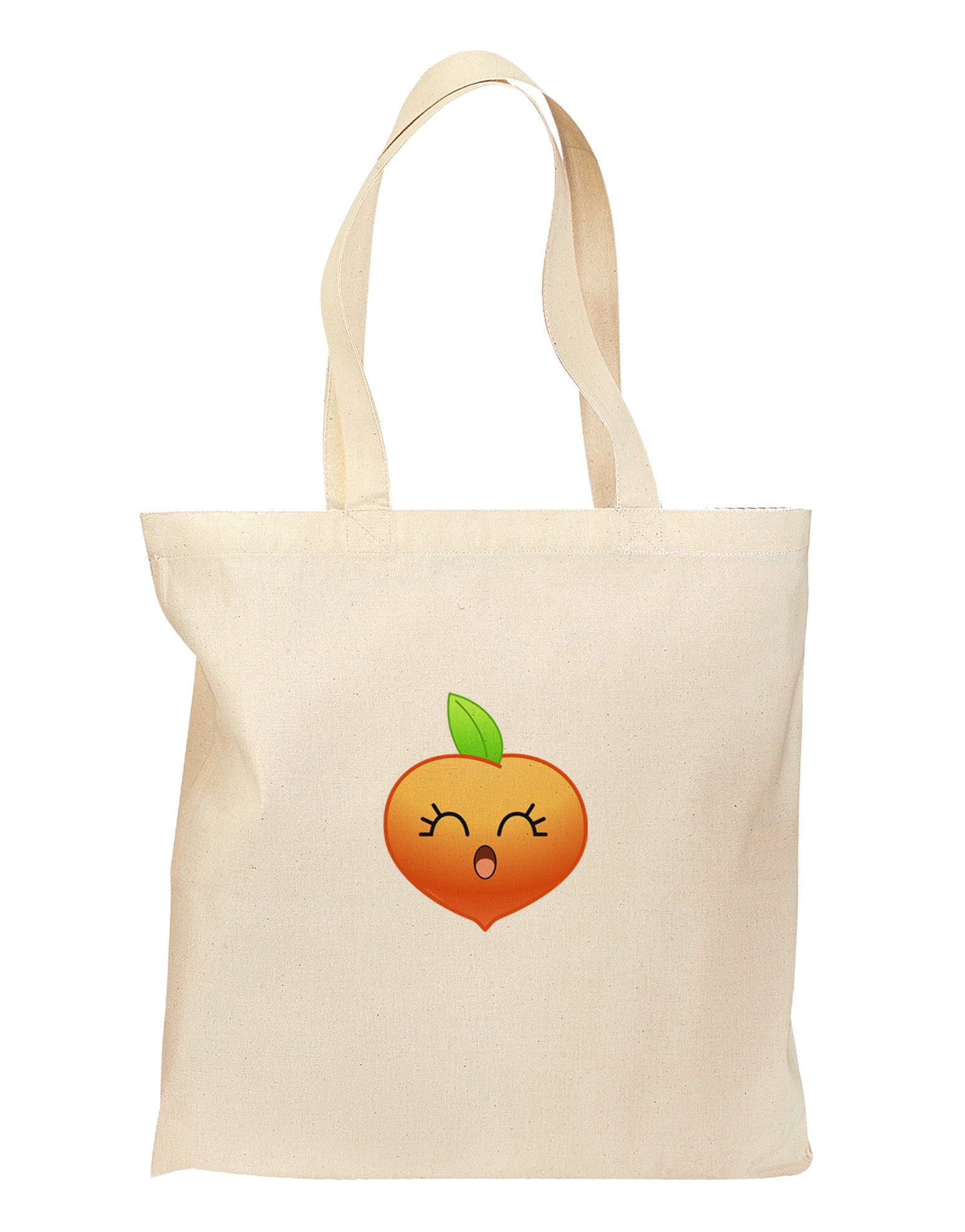 Penelope Peach Grocery Tote Bag-Grocery Tote-TooLoud-Natural-Medium-Davson Sales
