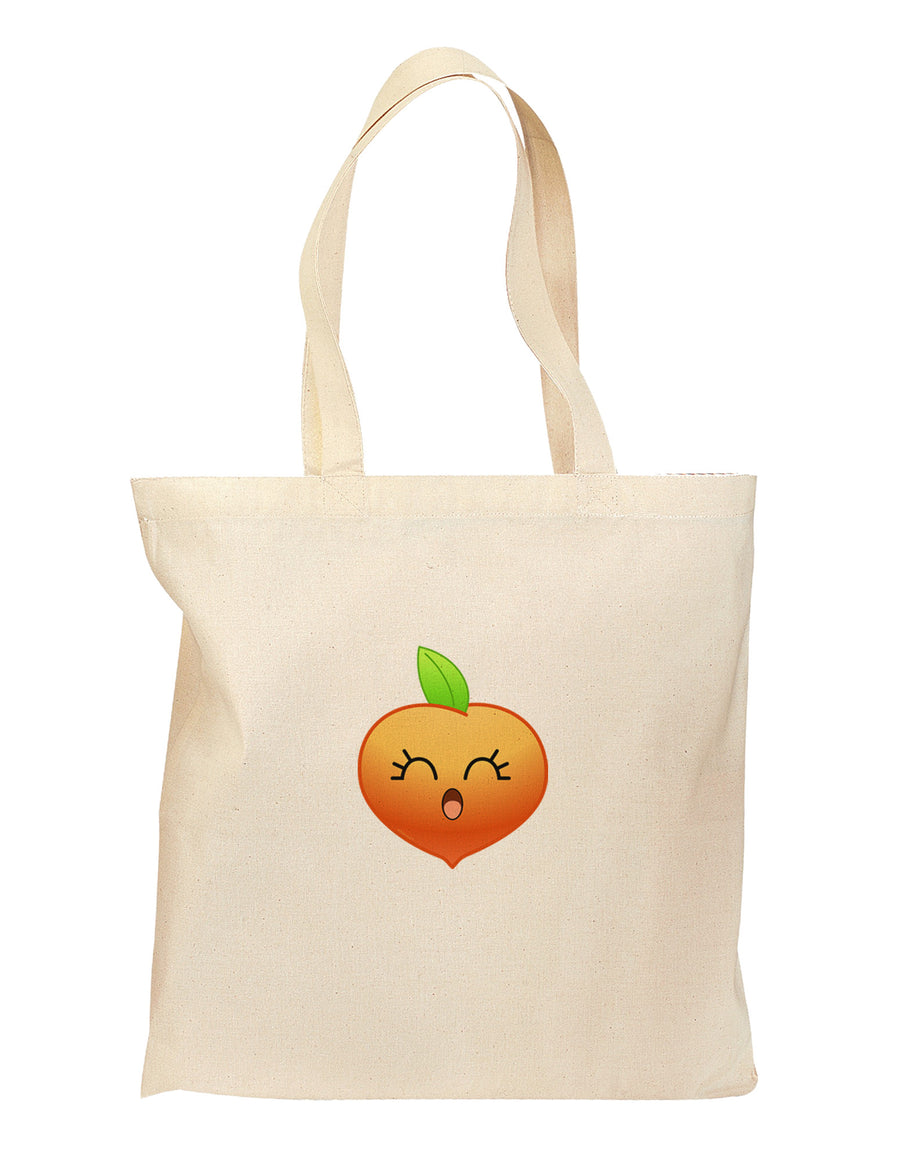 Penelope Peach Grocery Tote Bag-Grocery Tote-TooLoud-Natural-Medium-Davson Sales