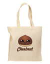 Cute Chestnut Design - Christmas Text Grocery Tote Bag-Grocery Tote-TooLoud-Natural-Medium-Davson Sales