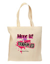 Move It Or Get Trampled Grocery Tote Bag-Grocery Tote-TooLoud-Natural-Medium-Davson Sales