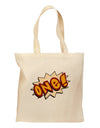 Onomatopoeia One Birthday Grocery Tote Bag-Grocery Tote-TooLoud-Natural-Medium-Davson Sales