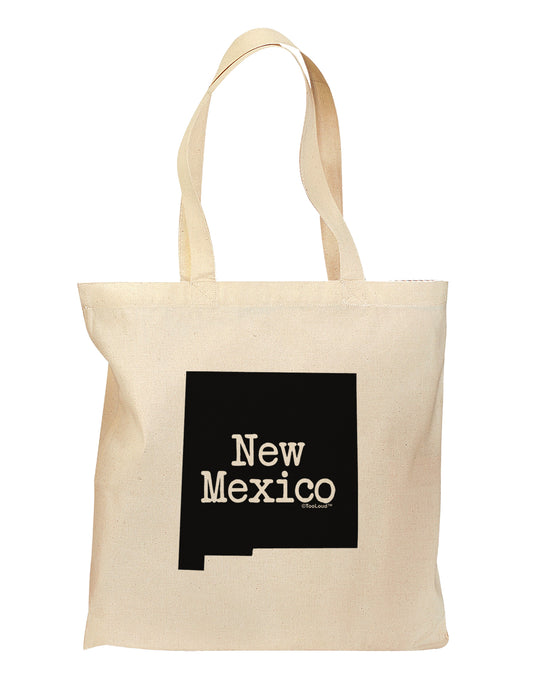 New Mexico - United States Shape Grocery Tote Bag by TooLoud-Grocery Tote-TooLoud-Natural-Medium-Davson Sales