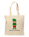 Santa's Little Helper Christmas Elf Boy Grocery Tote Bag-Grocery Tote-TooLoud-Natural-Medium-Davson Sales