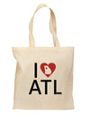 I Heart Atlanta Grocery Tote Bag - Natural-Grocery Tote-TooLoud-Natural-Medium-Davson Sales