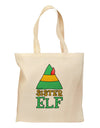 Matching Christmas Design - Elf Family - Sister Elf Grocery Tote Bag by TooLoud-Grocery Tote-TooLoud-Natural-Medium-Davson Sales