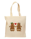 Gingerbread Woman Couple Grocery Tote Bag by TooLoud-Grocery Tote-TooLoud-Natural-Medium-Davson Sales