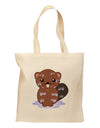 Cute Wet Beaver Grocery Tote Bag-Grocery Tote-TooLoud-Natural-Medium-Davson Sales