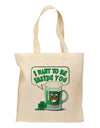 Green Beer - Inside You Grocery Tote Bag-Grocery Tote-TooLoud-Natural-Medium-Davson Sales