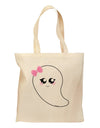 Cute Girl Ghost Halloween Grocery Tote Bag-Grocery Tote-TooLoud-Natural-Medium-Davson Sales