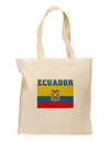 Ecuador Flag Grocery Tote Bag-Grocery Tote-TooLoud-Natural-Medium-Davson Sales