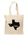 Texas State Y'all Design with Flag Heart Grocery Tote Bag by TooLoud-Grocery Tote-TooLoud-Natural-Medium-Davson Sales