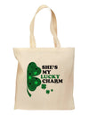 She's My Lucky Charm - Right Grocery Tote Bag-Grocery Tote-TooLoud-Natural-Medium-Davson Sales