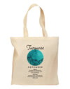 Birthstone Turquoise Grocery Tote Bag - Natural by TooLoud-Grocery Tote-TooLoud-Natural-Medium-Davson Sales