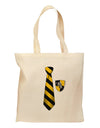 TooLoud Wizard Tie Yellow and Black Grocery Tote Bag-Grocery Tote-TooLoud-Natural-Medium-Davson Sales