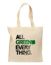 All Green Everything Distressed Grocery Tote Bag-Grocery Tote-TooLoud-Natural-Medium-Davson Sales