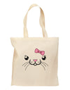 Kyu-T Face - Tinya Cute Girl Mouse Grocery Tote Bag-Grocery Tote-TooLoud-Natural-Medium-Davson Sales