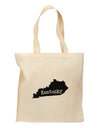 Kentucky - United States Shape Grocery Tote Bag-Grocery Tote-TooLoud-Natural-Medium-Davson Sales