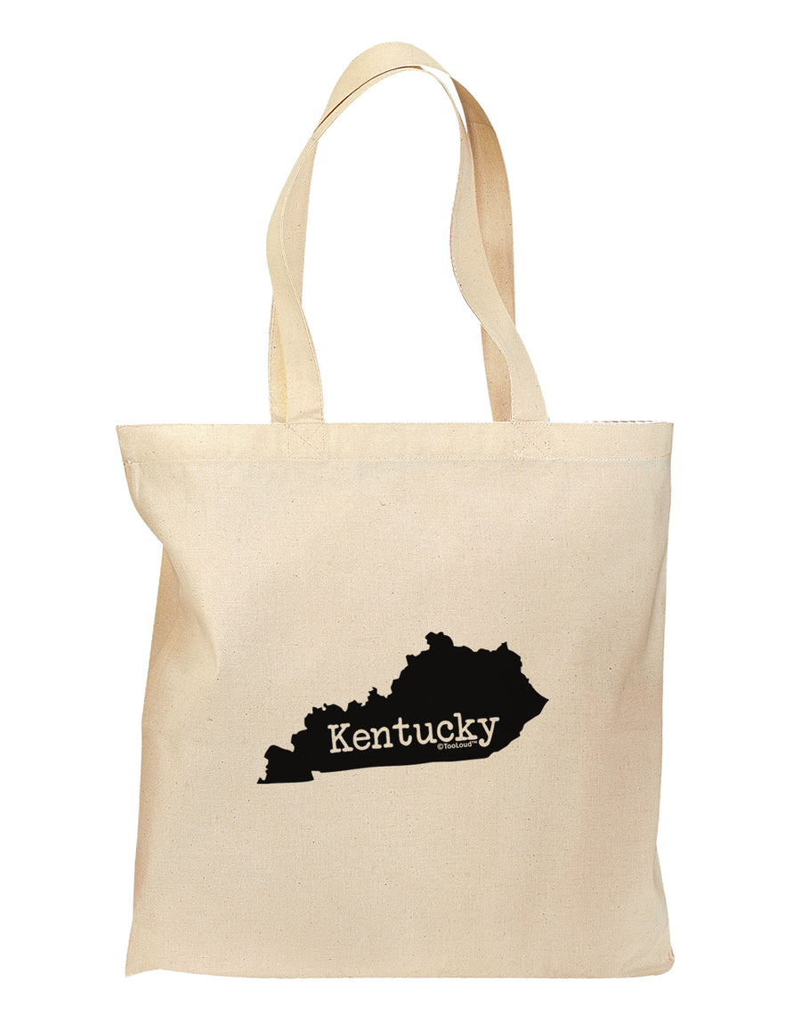 Kentucky - United States Shape Grocery Tote Bag-Grocery Tote-TooLoud-Natural-Medium-Davson Sales