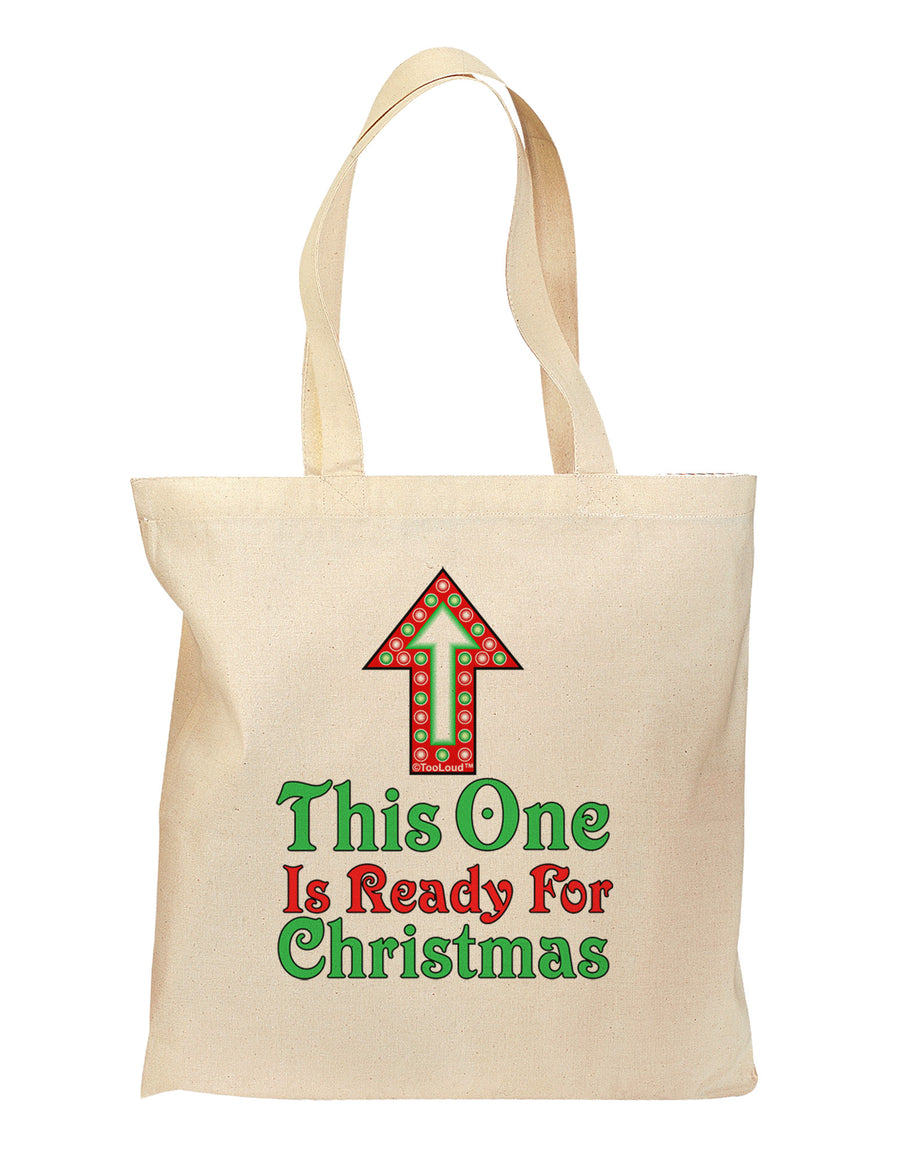 This Guy Is Ready For Christmas Grocery Tote Bag-Grocery Tote-TooLoud-Natural-Medium-Davson Sales