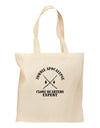 Zombie Apocalypse Close Quarters Expert Grocery Tote Bag-Grocery Tote-TooLoud-Natural-Medium-Davson Sales