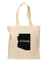 Arizona - United States Shape Grocery Tote Bag-Grocery Tote-TooLoud-Natural-Medium-Davson Sales