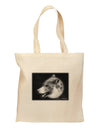 White Wolf Moon Grocery Tote Bag - Natural-Grocery Tote-TooLoud-Natural-Medium-Davson Sales