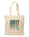 Find Molly Blue Grocery Tote Bag-Grocery Tote-TooLoud-Natural-Medium-Davson Sales