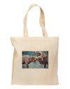 CO Bighorn Head Butt Grocery Tote Bag - Natural-Grocery Tote-TooLoud-Natural-Medium-Davson Sales