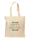 Happy Easter Eggs Grocery Tote Bag-Grocery Tote-TooLoud-Natural-Medium-Davson Sales