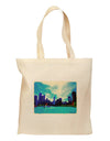 Chicago Skyline Watercolor Grocery Tote Bag-Grocery Tote-TooLoud-Natural-Medium-Davson Sales