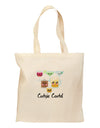 Cutsie Cartel Text Grocery Tote Bag-Grocery Tote-TooLoud-Natural-Medium-Davson Sales