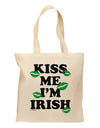 Kiss Me I'm Irish - Green Kisses Grocery Tote Bag by TooLoud-Grocery Tote-TooLoud-Natural-Medium-Davson Sales