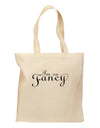 I'm So Fancy Text Grocery Tote Bag-Grocery Tote-TooLoud-Natural-Medium-Davson Sales