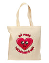 My First Valentine's Day Grocery Tote Bag-Grocery Tote-TooLoud-Natural-Medium-Davson Sales